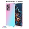 Силиконовый чехол для Xiaomi Poco X5 Pro 5G Krieger Mix 1.5мм противоударный Розово зеленый