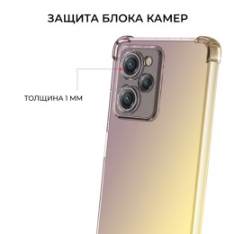 Силиконовый чехол для Xiaomi Poco X5 Pro 5G Krieger Mix 1.5мм противоударный Матово золотой