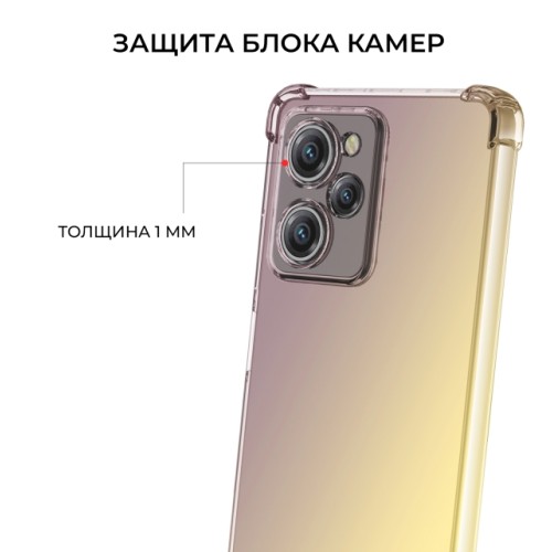 Силиконовый чехол для Xiaomi Poco X5 Pro 5G Krieger Mix 1.5мм противоударный Матово золотой