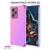 Силиконовый чехол для Xiaomi Poco X5 Pro 5G Krieger Mix 1.5мм противоударный Розово фиолетовый