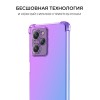 Силиконовый чехол для Xiaomi Poco X5 Pro 5G Krieger Mix 1.5мм противоударный Фиолетово синий