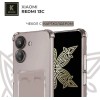 Силиконовый чехол для Xiaomi Redmi 13C Krieger с кардхолдером Серый