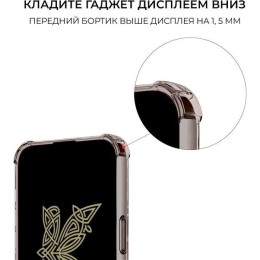 Силиконовый чехол для Xiaomi Redmi 13C Krieger с кардхолдером Серый