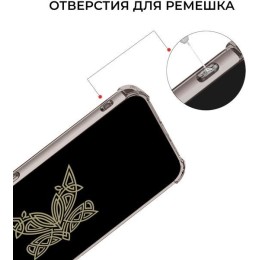 Силиконовый чехол для Xiaomi Redmi 13C Krieger с кардхолдером Серый