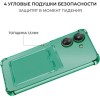 Силиконовый чехол для Xiaomi Redmi 13C Krieger с кардхолдером Зеленый