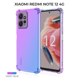 Силиконовый чехол для Xiaomi Redmi Note 12 4G Krieger Mix 1.5мм противоударный Фиолетово синий