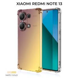 Силиконовый чехол для Xiaomi Redmi Note 13 Krieger Mix 1.5мм противоударный Матово-золотой