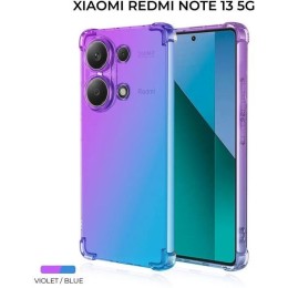 Силиконовый чехол для Xiaomi Redmi Note 13 Krieger Mix 1.5мм противоударный Фиолетово-синий
