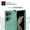 Силиконовый чехол для Xiaomi Redmi Note 13 Krieger с кардхолдером Зеленый