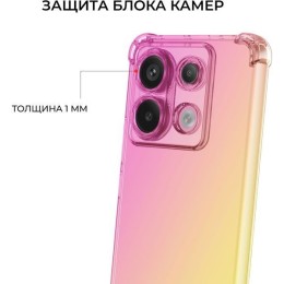 Силиконовый чехол для Xiaomi Redmi Note 13 Pro 5G Krieger Mix 1.5мм противоударный Розово-золотой