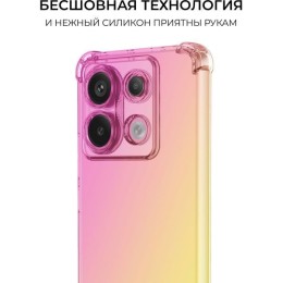 Силиконовый чехол для Xiaomi Redmi Note 13 Pro 5G Krieger Mix 1.5мм противоударный Розово-золотой