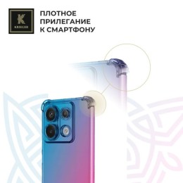 Силиконовый чехол для Xiaomi Redmi Note 13 Pro Krieger Mix 1.5мм противоударный Сине-розовый