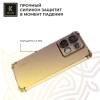 Силиконовый чехол для Xiaomi Redmi Note 13 Pro Krieger Mix 1.5мм противоударный Матово-золотой