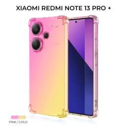 Силиконовый чехол для Xiaomi Redmi Note 13 Pro+ Krieger Mix 1.5мм противоударный Розово-золотой