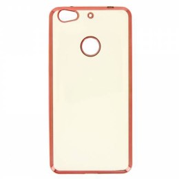 Силиконовый чехол для LeEco (LeTV) Le 1S Hallsen Прозрачный с красными краями