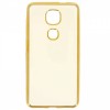 Силиконовый чехол для LeEco (LeTV) Le 2s Hallsen Прозрачный с золотыми краями