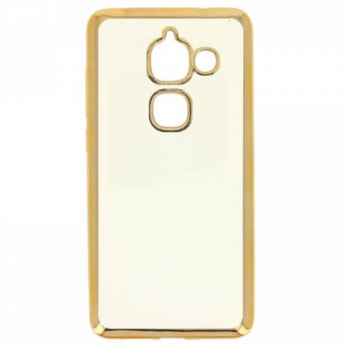 Силиконовый чехол для LeEco Le Max 2 Hallsen Прозрачный с золотыми краями