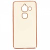 Силиконовый чехол для LeEco Le Max 2 Hallsen Прозрачный с красными краями