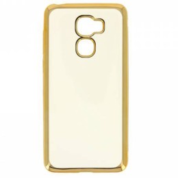 Силиконовый чехол для LeEco (LeTV) Le Pro 3 Hallsen Прозрачный с золотыми краями