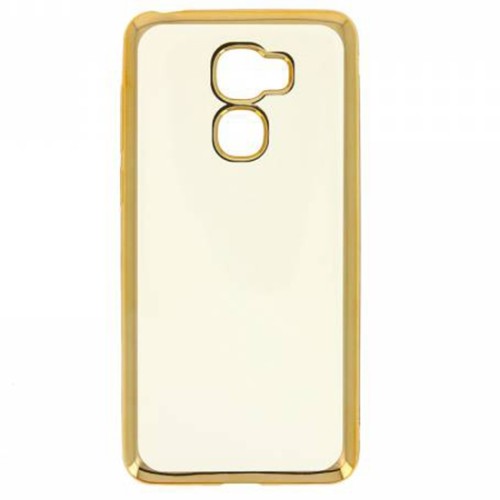 Силиконовый чехол для LeEco (LeTV) Le Pro 3 Hallsen Прозрачный с золотыми краями