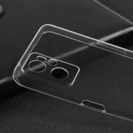 Силиконовый чехол для Realme 9i TPU 1мм с защитой камеры Прозрачный