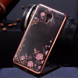 Силиконовый чехол для Meizu 15 Lite Hallsen Shine Розовый
