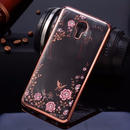 Силиконовый чехол для Meizu 15 Lite Hallsen Shine Розовый