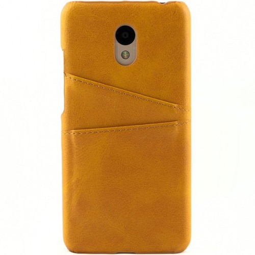 Чехол кожаный для Meizu M6 Чехольчикофф Leather Коричневый
