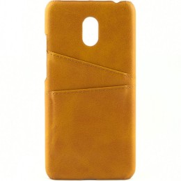 Чехол кожаный для Meizu M6 Чехольчикофф Leather Коричневый