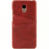 Чехол кожаный для Meizu M6 Чехольчикофф Leather Красный