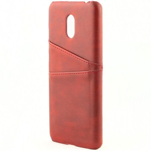 Чехол кожаный для Meizu M6 Чехольчикофф Leather Красный