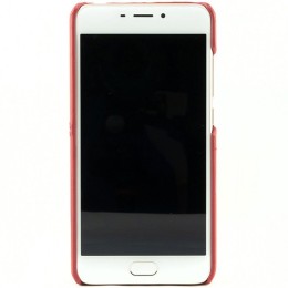 Чехол кожаный для Meizu M6 Чехольчикофф Leather Красный