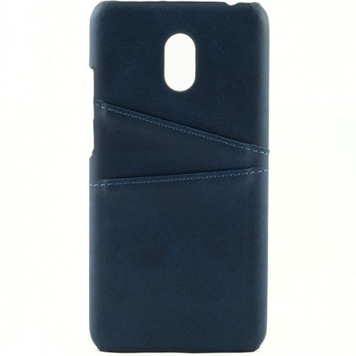 Чехол кожаный для Meizu M6 Чехольчикофф Leather Синий