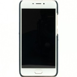 Чехол кожаный для Meizu M6 Чехольчикофф Leather Синий