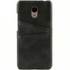 Чехол кожаный для Meizu M6 Чехольчикофф Leather Черный