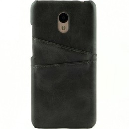 Чехол кожаный для Meizu M6 Чехольчикофф Leather Черный