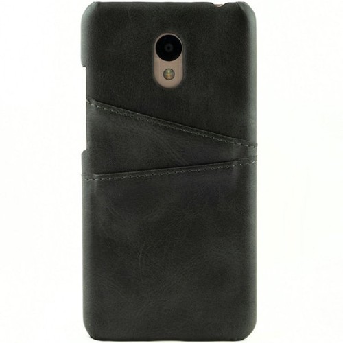 Чехол кожаный для Meizu M6 Чехольчикофф Leather Черный