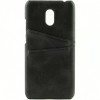 Чехол кожаный для Meizu M6 Чехольчикофф Leather Черный