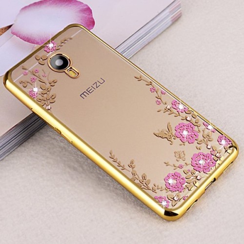 Силиконовый чехол для Meizu M6S Hallsen Shine Золотой