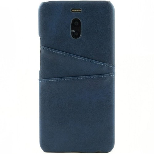 Чехол кожаный для Meizu M6 Note Чехольчикофф Leather Синий