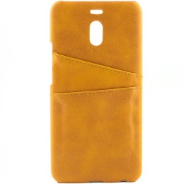 Чехол кожаный для Meizu M6 Note Чехольчикофф Leather Коричневый