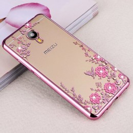 Силиконовый чехол для Meizu M6 Note Hallsen Shine Розовый