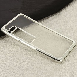 Силиконовый чехол для Meizu Pro 7 Hallsen Серебряный