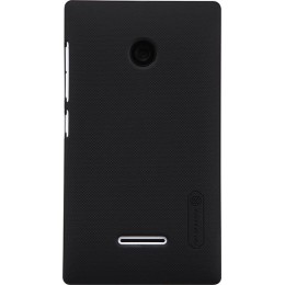 Чехол накладка для Microsoft Lumia 435 Nillkin Super Frosted Shield черный