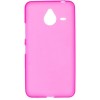 Силиконовый чехол для Microsoft Lumia 640 XL TPU розовый матовый