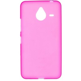 Силиконовый чехол для Microsoft Lumia 640 XL TPU розовый матовый