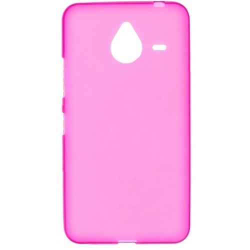 Силиконовый чехол для Microsoft Lumia 640 XL TPU розовый матовый