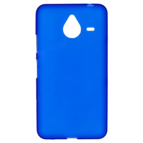 Силиконовый чехол для Microsoft Lumia 640 XL TPU синий матовый
