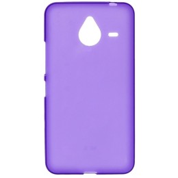 Силиконовый чехол для Microsoft Lumia 640 XL TPU фиолетовый матовый