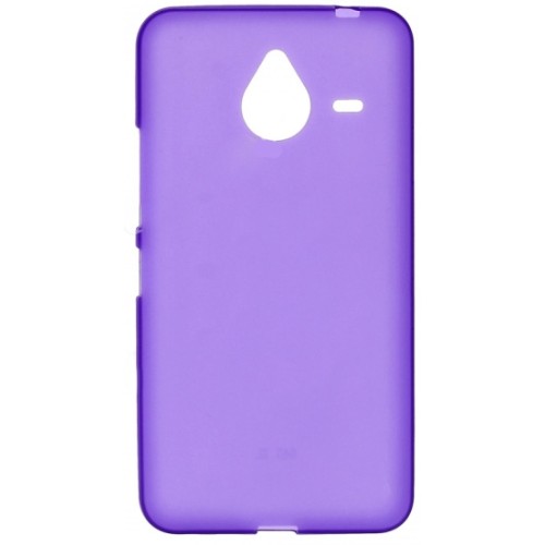 Силиконовый чехол для Microsoft Lumia 640 XL TPU фиолетовый матовый